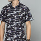 Valbone Men's Abstract Printed Giza Cotton Casual Shirt