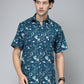 Valbone Men's Geometrical Printed Giza Cotton Casual Shirt