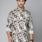 Valbone Men's Abstract Printed Giza Cotton Casual Shirt