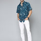 Valbone Men's Geometrical Printed Giza Cotton Casual Shirt
