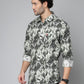 Valbone Men's Geometrical Printed Giza Cotton Casual Shirt