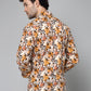 Valbone Men's Floral Printed Giza Cotton Casual Shirt