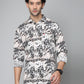 Valbone Men's Abstract Printed Giza Cotton Casual Shirt
