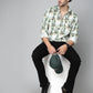 Valbone Men's Floral Printed Giza Cotton Casual Shirt
