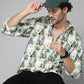 Valbone Men's Floral Printed Giza Cotton Casual Shirt
