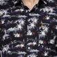 Valbone Men's Abstract Printed Giza Cotton Casual Shirt