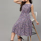 Valbone Women’s Pink Viscose Rayon Print Dress