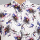 Valbone Women’s Blue Modal Silk Floral Printed Shirt