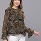 Valbone Women’s Green Georgette Print Top