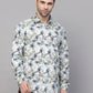 Valbone Men’s Digital Print Regular Fit Casual Shirt Full Sleeves