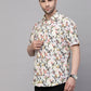 Valbone Men’s Digital Print Regular Fit Baird's Printed Casual Shirt Half Sleeves