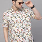 Valbone Men’s Digital Print Regular Fit Baird's Printed Casual Shirt Half Sleeves