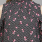Valbone Women's Viscose Regular Black Print Top Full Sleeves