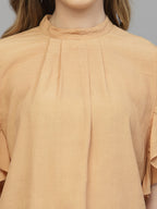 Shop Mustard Floral Print Top for Women 