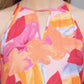 Valbone Women's Pink Rayon Printed Top Sleeveless