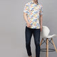 Valbone Men’s Multi Color Digital Floral Printed Regular Fit Casual Shirt Half Sleeves