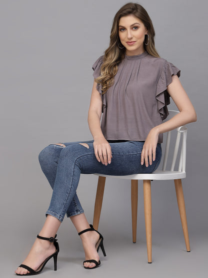 Grey Colour Tops for Women