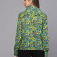 Valbone Women’s Green Modal Silk Geometric Printed Shirt
