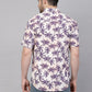 Valbone Men’s Digital Print Purple Tree Printed Regular Fit Casual Shirt Half Sleeves