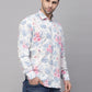 Valbone Men’s Digital Print Floral Printed Pure Cotton Casual Full Sleeves Shirt