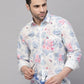 Valbone Men’s Digital Print Floral Printed Pure Cotton Casual Full Sleeves Shirt