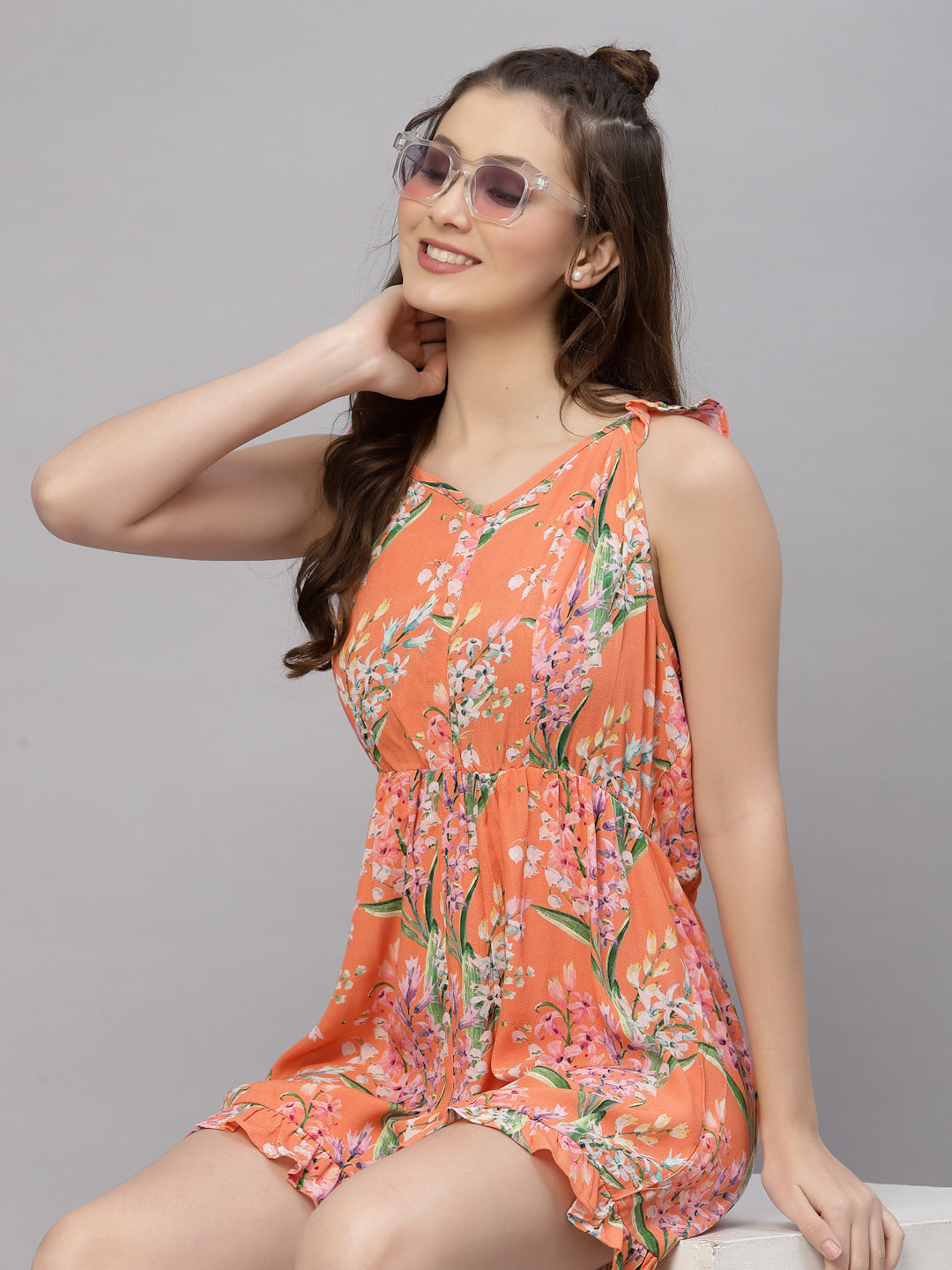 Buy online Women's Fit & Flare Floral Dress from western wear for Women by  Vidraa Western Store for ₹1609 at 68% off | 2024 Limeroad.com