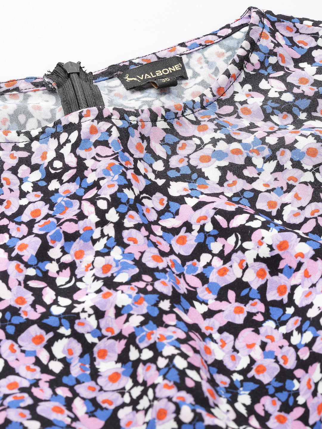 Pink Viscose Rayon Print Dress