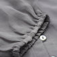 Valbone Women's Grey Georgette Button Closure Top Full-Sleeves