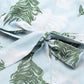 Valbone Women's Georgette Sky Blue Floral Tie Printed Pattern Top Short-Sleeves
