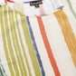 Valbone Women's Viscose Regular Mulicolor Striped Printed Top Half-Sleeves