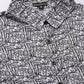 Valbone Women’s White Rayon (Ludo Dice) Printed Top Short Sleeves with Collar