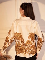 🌿 Tropical Heritage Printed Cotton Shirt