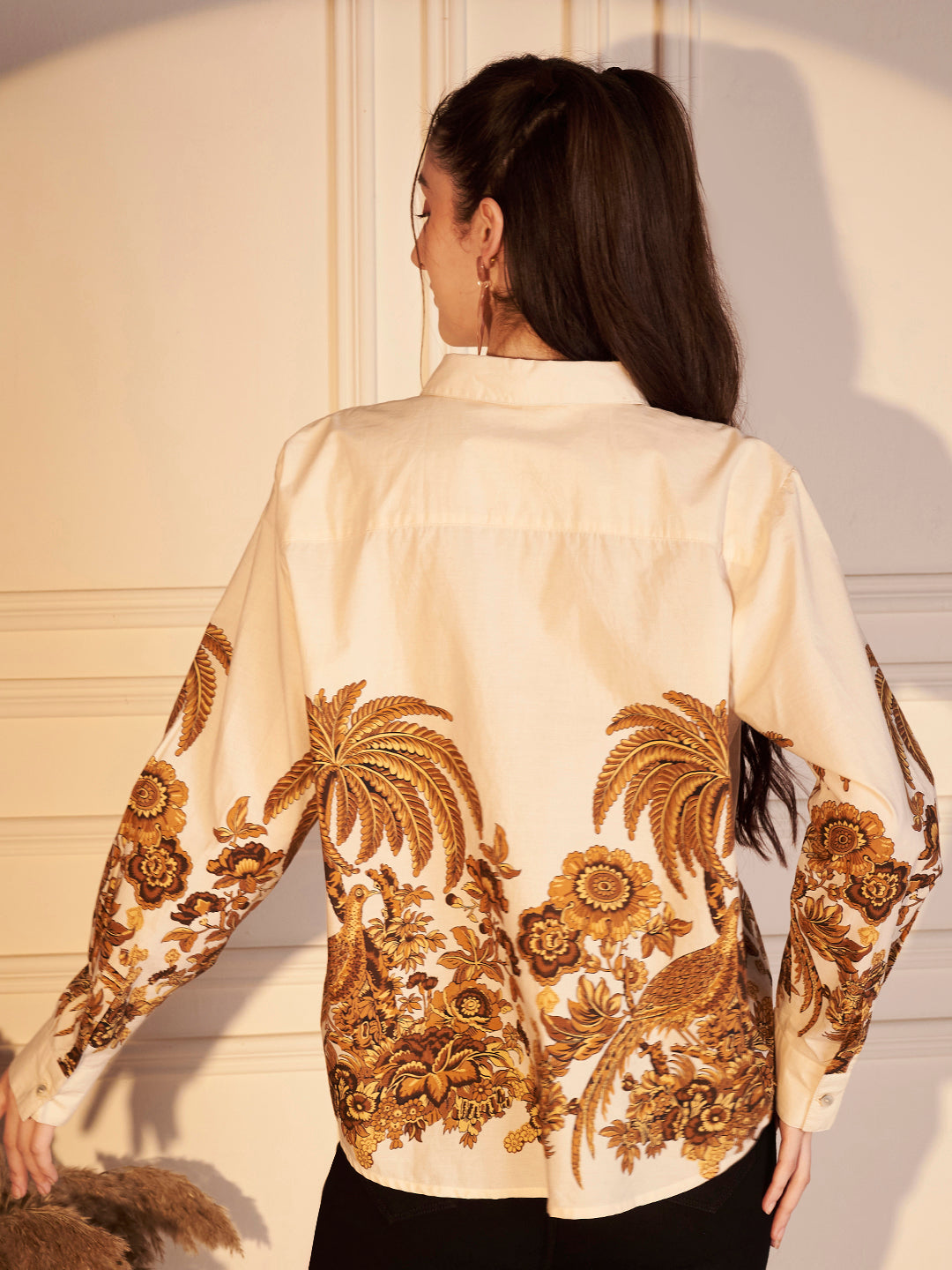 🌿 Tropical Heritage Printed Cotton Shirt