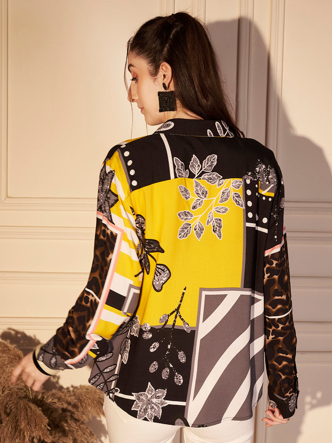 🖤 Urban Muse Printed Viscose Shirt