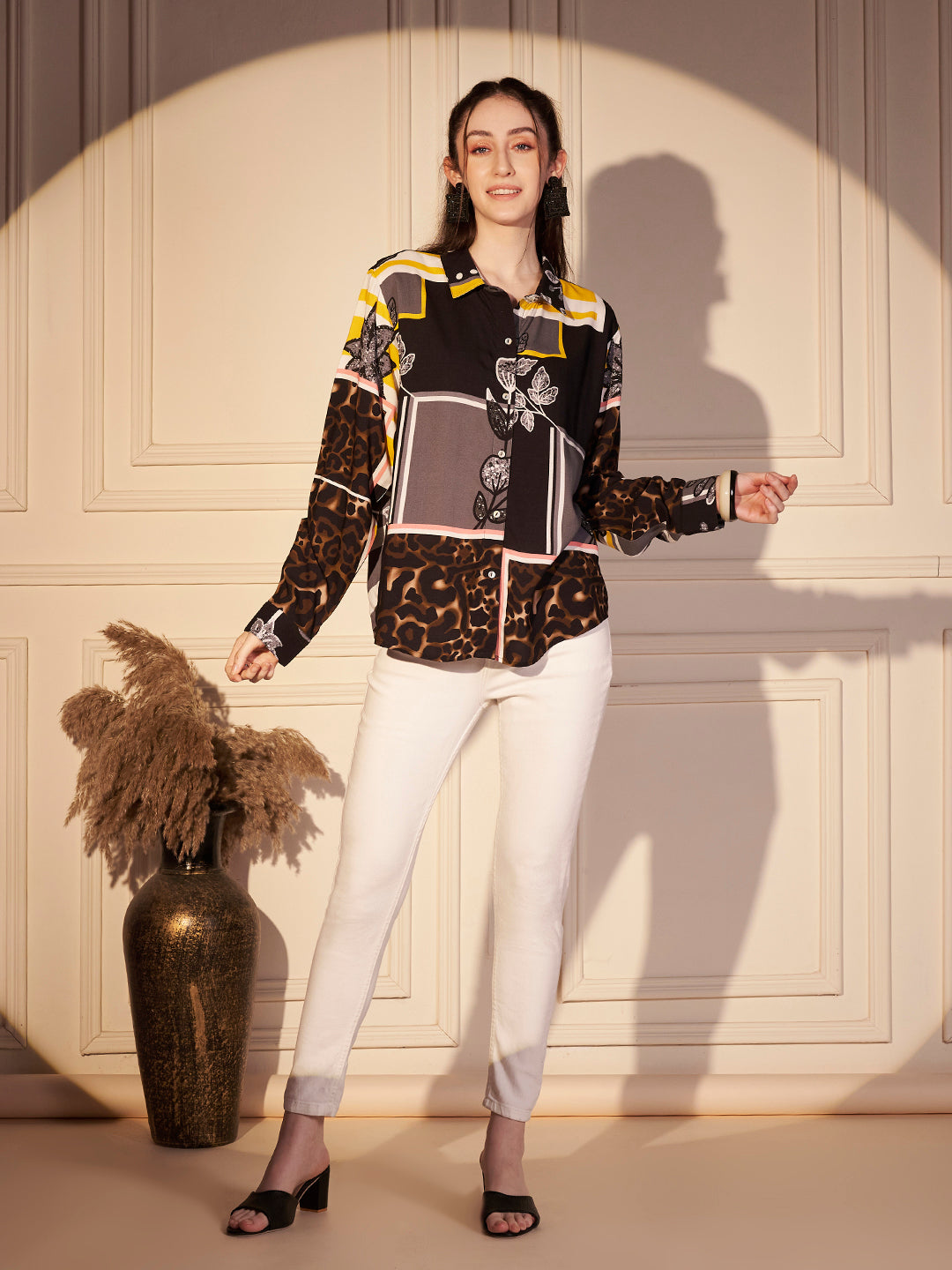 🖤 Urban Muse Printed Viscose Shirt