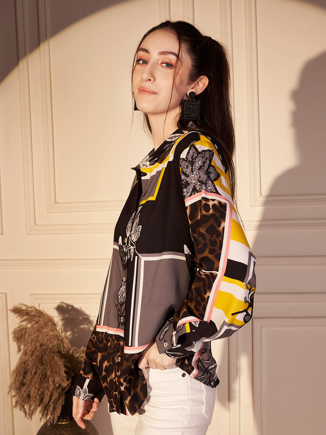 🖤 Urban Muse Printed Viscose Shirt