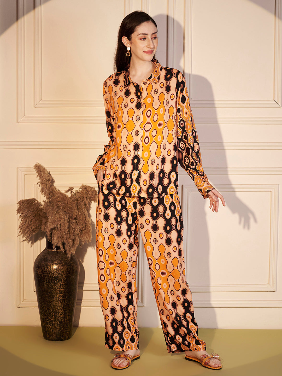 🧡 Retro Aura Printed Co-ord Set