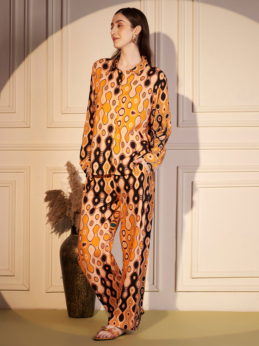 🧡 Retro Aura Printed Co-ord Set