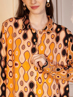 🧡 Retro Aura Printed Co-ord Set