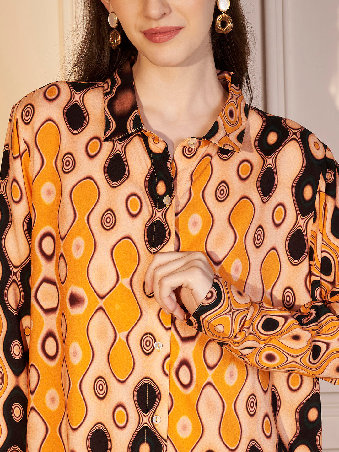 🧡 Retro Aura Printed Co-ord Set