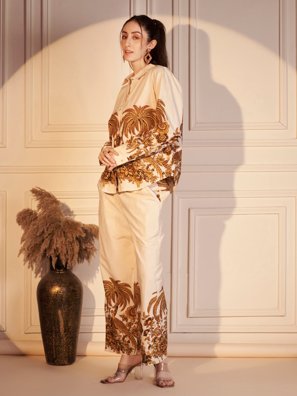 Tropical Muse Printed Cotton Co-ord Set