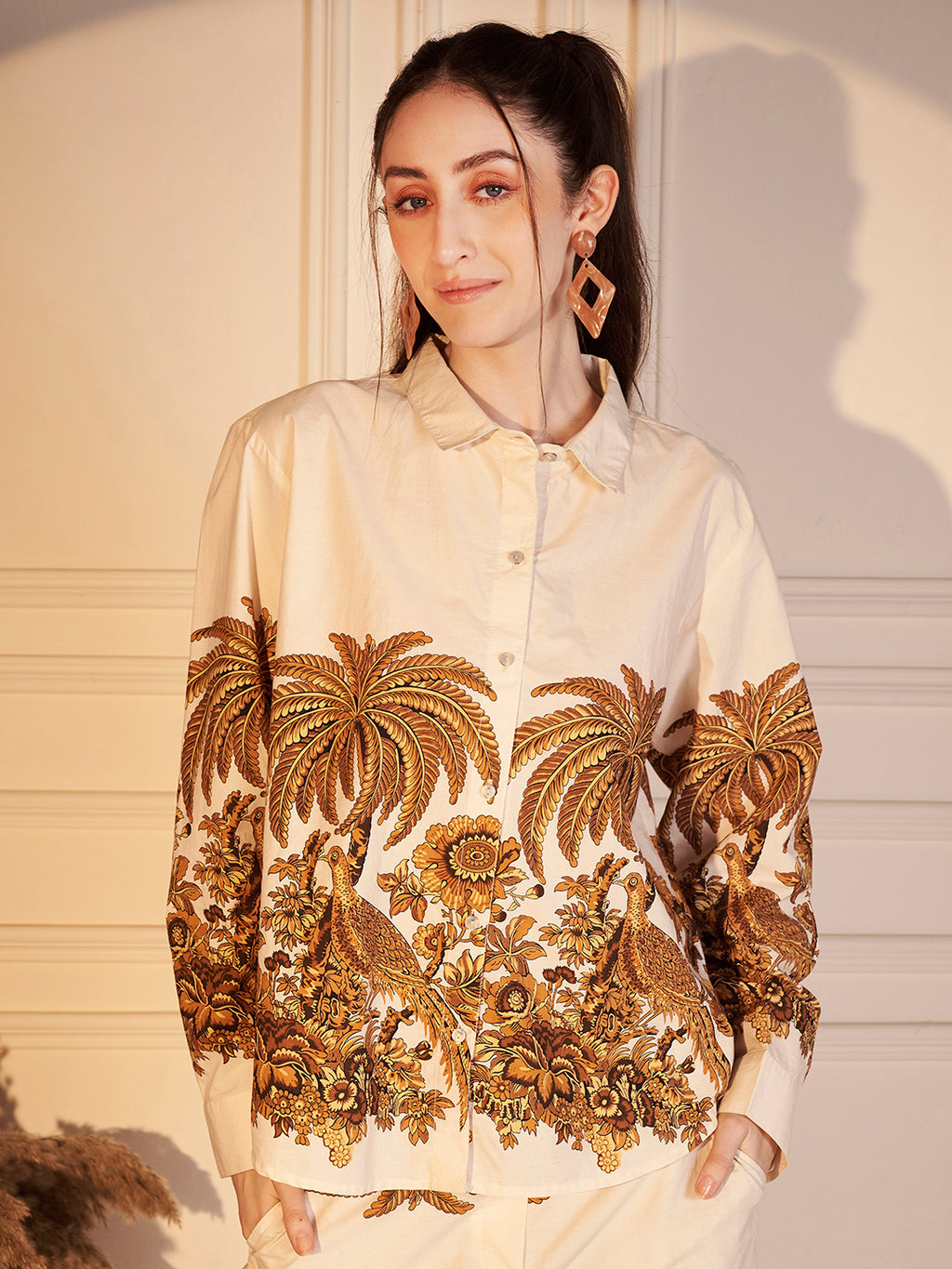 Tropical Muse Printed Cotton Co-ord Set