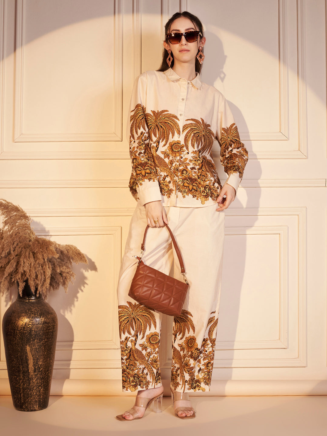 Tropical Muse Printed Cotton Co-ord Set