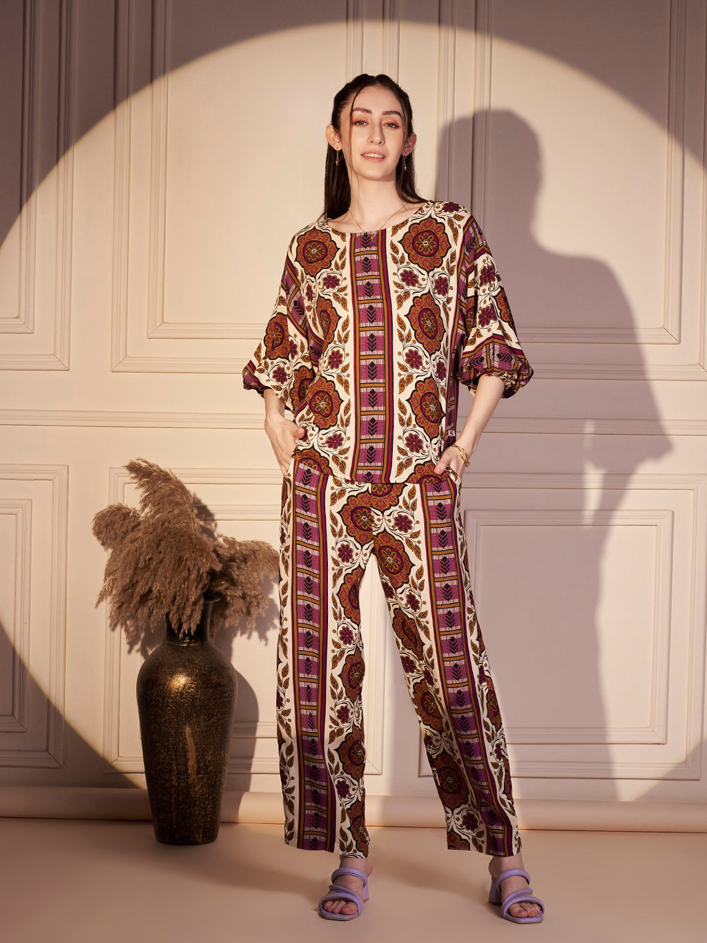 Bohemian Print Relaxed Fit Co-ord Set