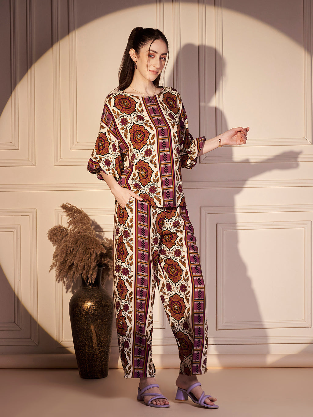 Bohemian Print Relaxed Fit Co-ord Set