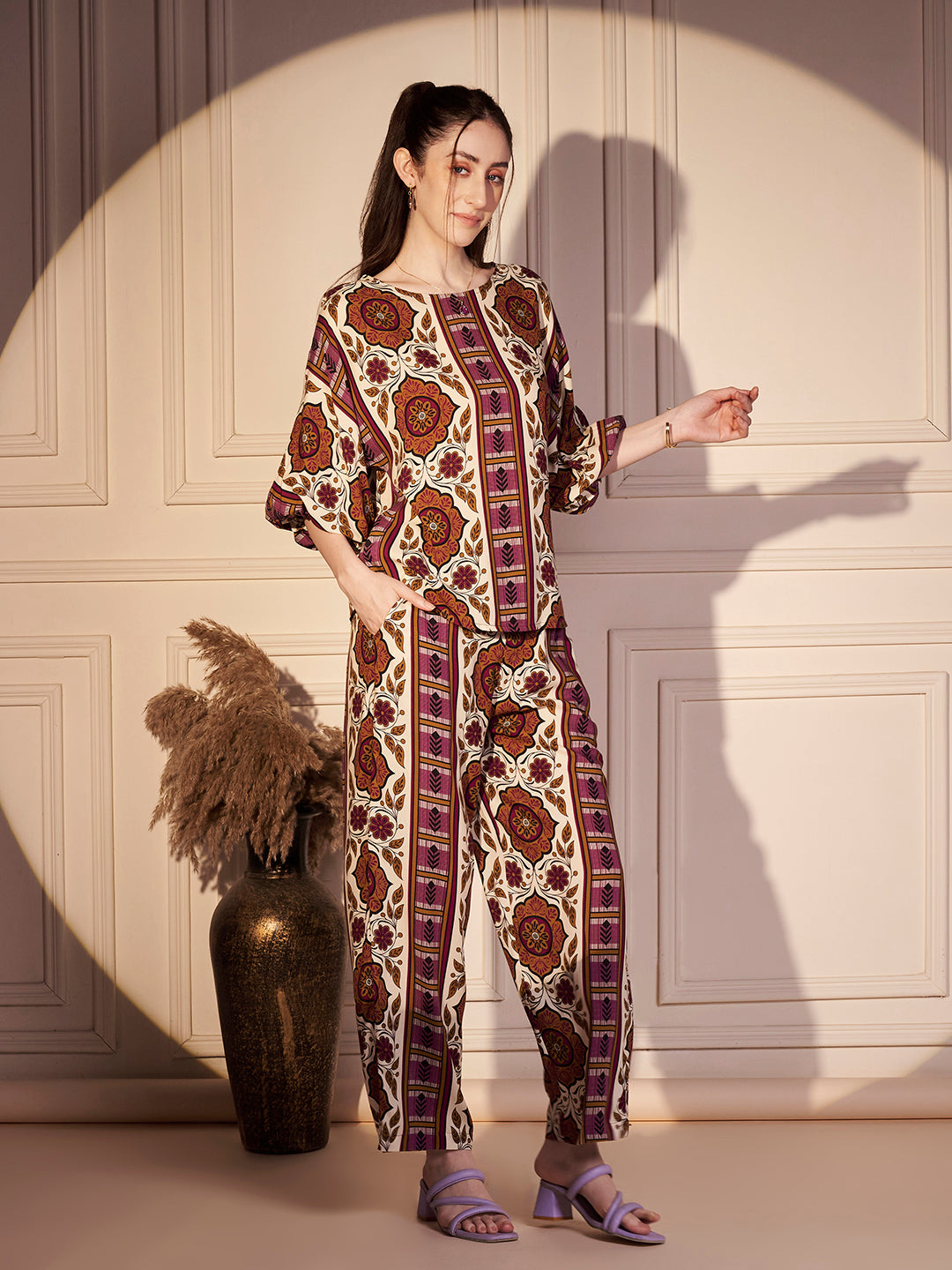 Bohemian Print Relaxed Fit Co-ord Set