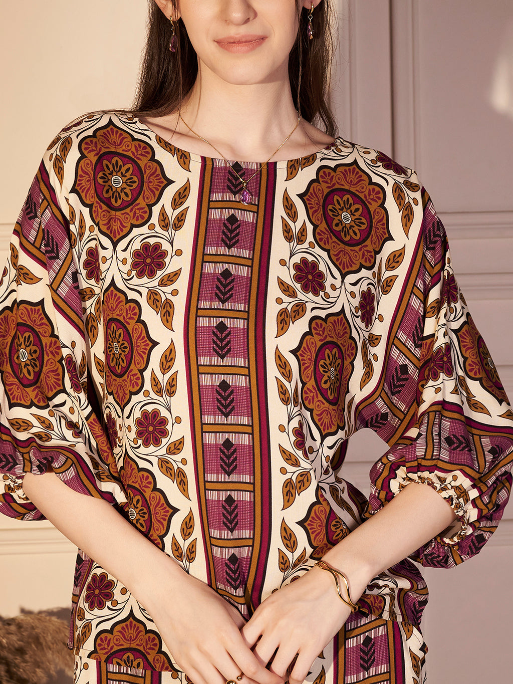 Bohemian Print Relaxed Fit Co-ord Set