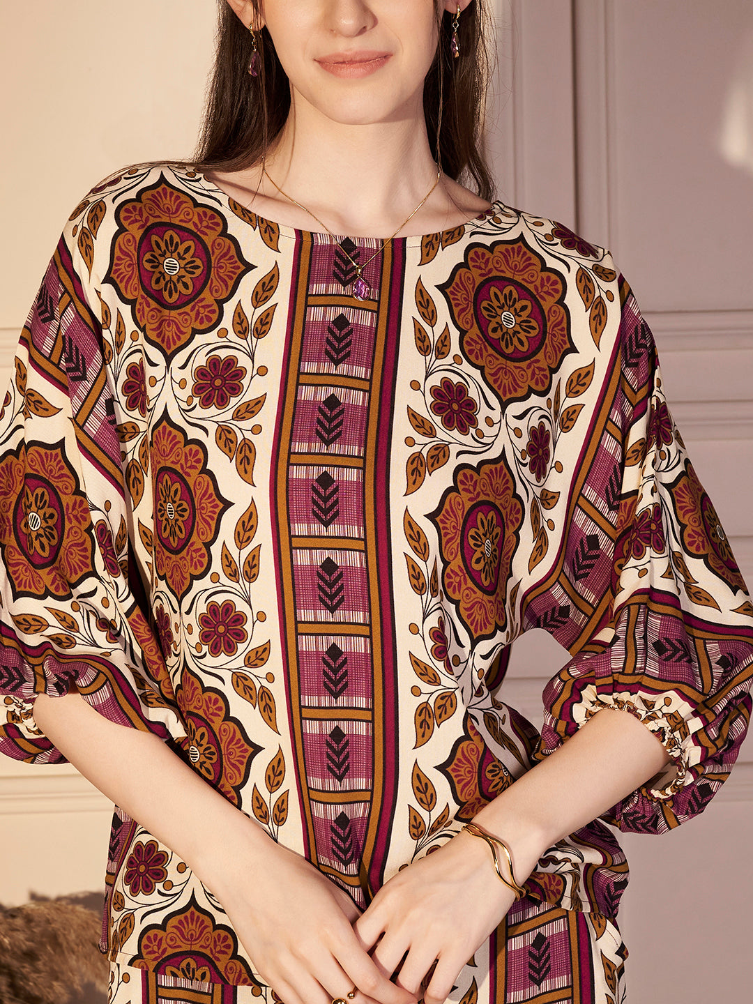 Bohemian Print Relaxed Fit Co-ord Set