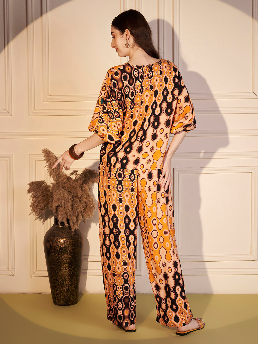 🧡 Retro Wave Printed Co-ord Set