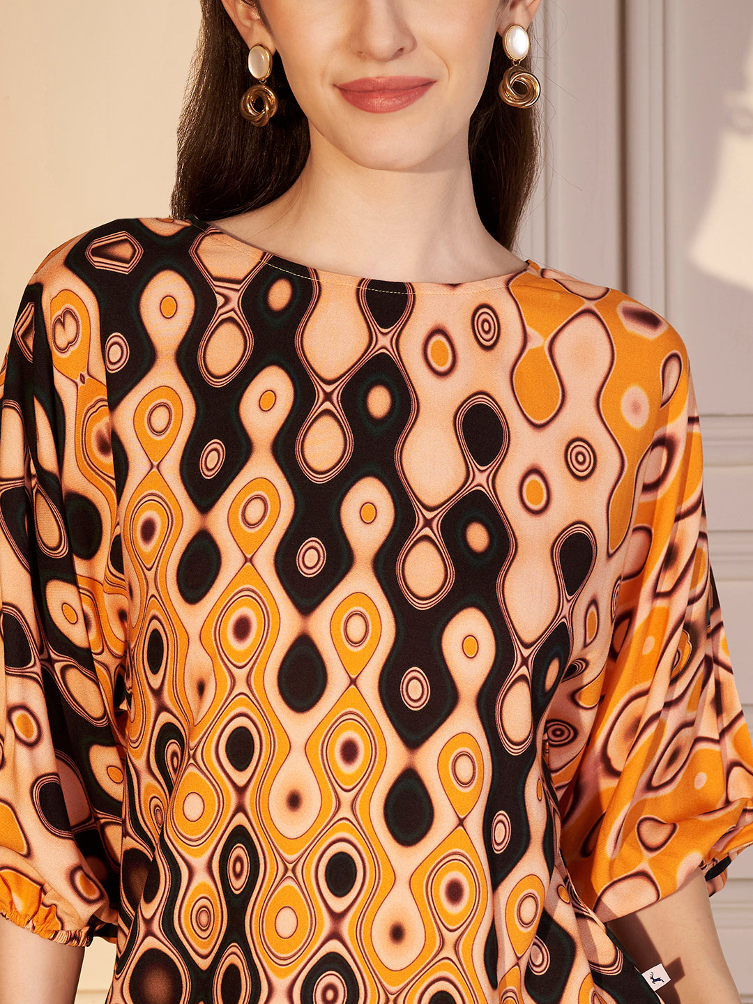 🧡 Retro Wave Printed Co-ord Set